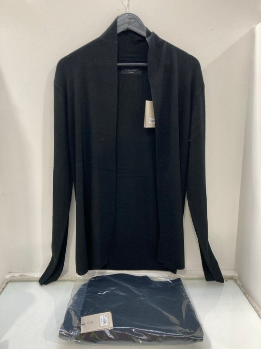 Lot 1598  
            Marchington SR13 - Parcel Delivery Only 

                
2 X ALL SAINTS NOMO OPEN CARDIGANS IN BLACK-UK SIZE M-ORIGINAL COMBINED RRP £138....