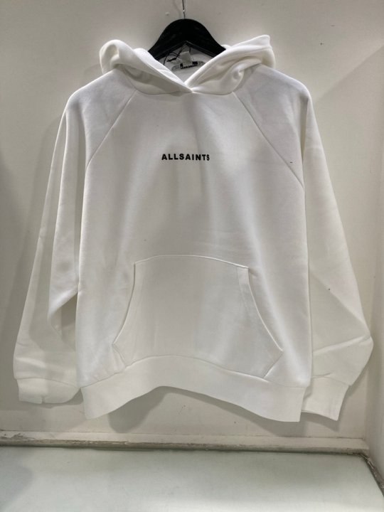 Lot 1599  
            Marchington SR13 - Parcel Delivery Only 

                
ALL SAINTS TOUR TLON HOODY IN WHITE-UK SIZE M-ORIGINAL RRP £99.00: LOCATION - F4