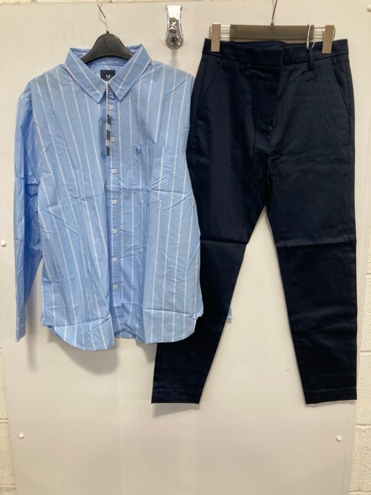 Lot 1665  
            Marchington SR13 - Parcel Delivery Only 

                
CREW COMPANY LADIES POPLIN SHIRT IN BLUE STRIPE-UK SIZE 16 TO INCLUDE CREW COMPAN...