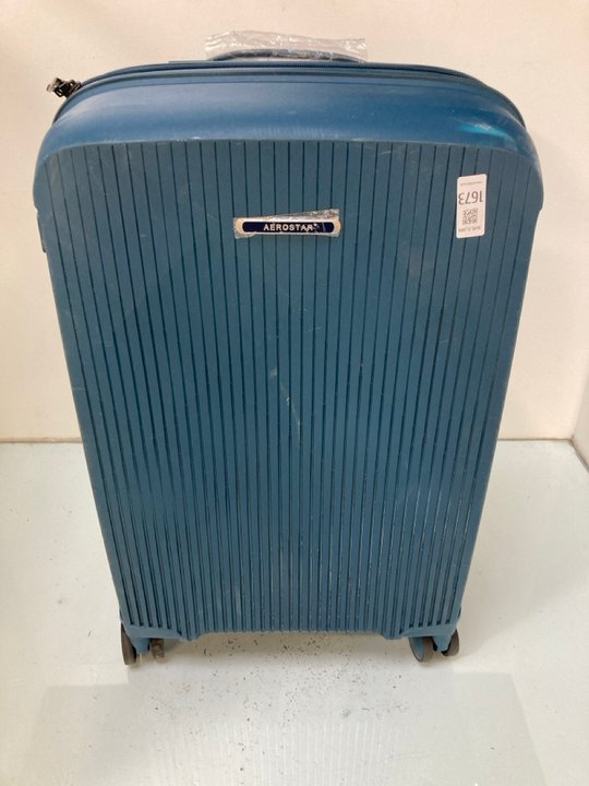 Lot 1673  
            Marchington SR13 - Parcel Delivery Only 

                
AEROSTAR HARDSHELL SUITCASE IN BLUE: LOCATION - F1
