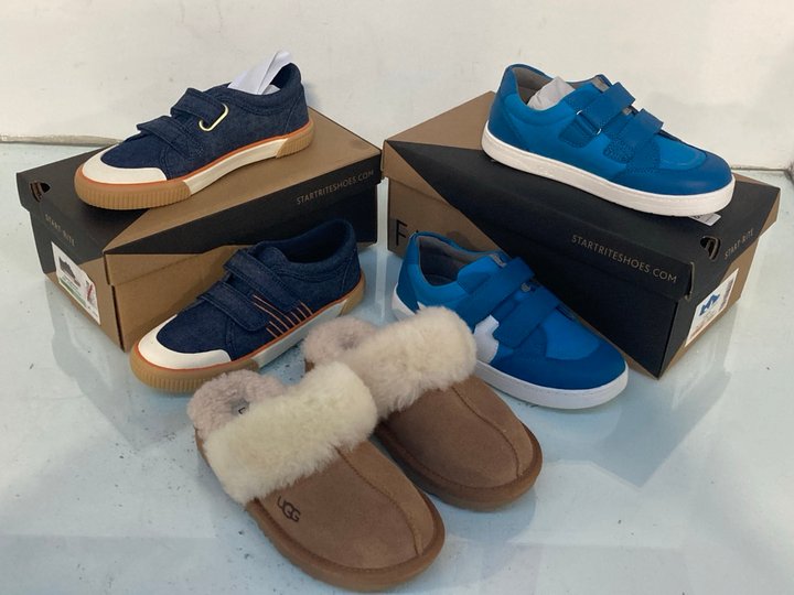 Lot 886  
            Marchington SR13 - Parcel Delivery Only 

                
3 X ASSORTED PAIRS OF CHILDRENS SHOES IN UK SIZE 1 TO INCLUDE CHILDRENS UGG COZY ...