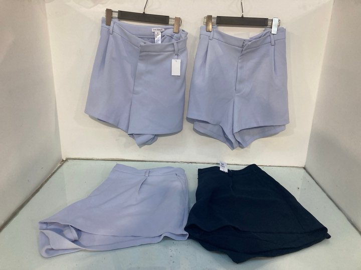 Lot 889  
            Marchington SR13 - Parcel Delivery Only 

                
3 X PAIRS OF GOOD AMERICAN LUXE SHORTS IN LILAC IN UK SIZE 16 TO INCLUDE GOOD AME...