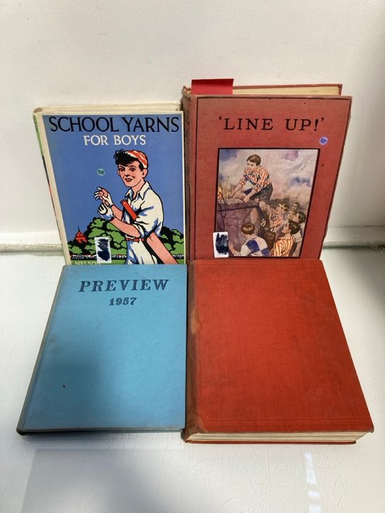 Lot 942  
            Marchington SR13 - Parcel Delivery Only 

                
4 X ASSORTED BOOKS TO INCLUDE LINE UP BY HAROLD HARDY: LOCATION - H3