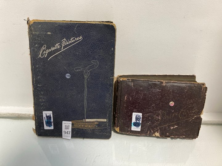 Lot 947  
            Marchington SR13 - Parcel Delivery Only 

                
ANTIQUE POSTCARD ALBUM AND CONTENTS TO INCLUDE A 1920'S LARGE CIGARETTE CARD COLL...