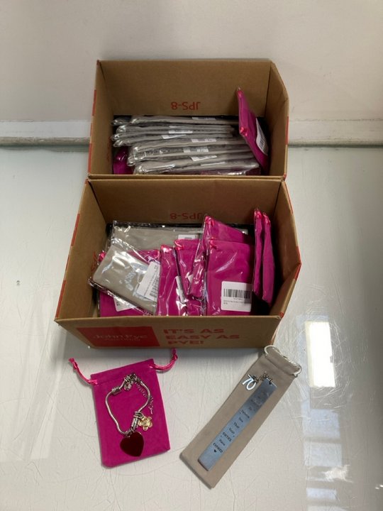 Lot 976  
            Marchington SR13 - Parcel Delivery Only 

                
QTY OF GRANDDAUGHTER CHARMS BRACELETS IN SILVER TO INCLUDE QTY OF 70TH BIRTHDAY F...