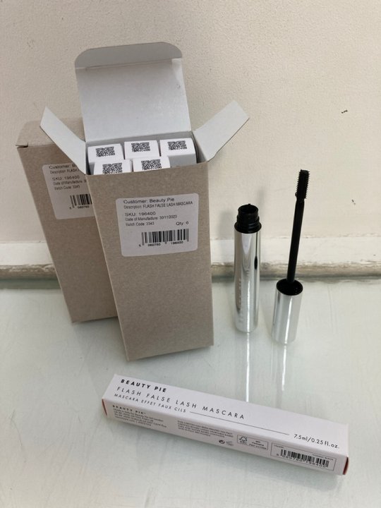Lot 984  
            Marchington SR13 - Parcel Delivery Only 

                
12 X BEAUTY PIE FLASH FALSE LASH MASCARAS IN COSMIC BLACK-ORIGINAL COMBINED RRP £...