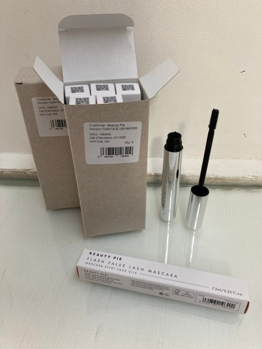 Lot 985  
            Marchington SR13 - Parcel Delivery Only 

                
12 X BEAUTY PIE FLASH FALSE LASH MASCARAS IN COSMIC BLACK-ORIGINAL COMBINED RRP £...