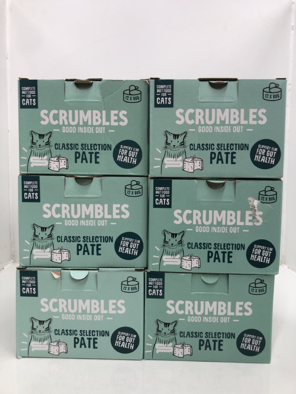 Lot 521  
            Edinburgh SR24 - Delivery Only 

                
6 X SCRUMBLES NATURAL WET CAT FOOD, PATE SELECTION 12X 80G. BBE 13/05/2027: LOCAT...