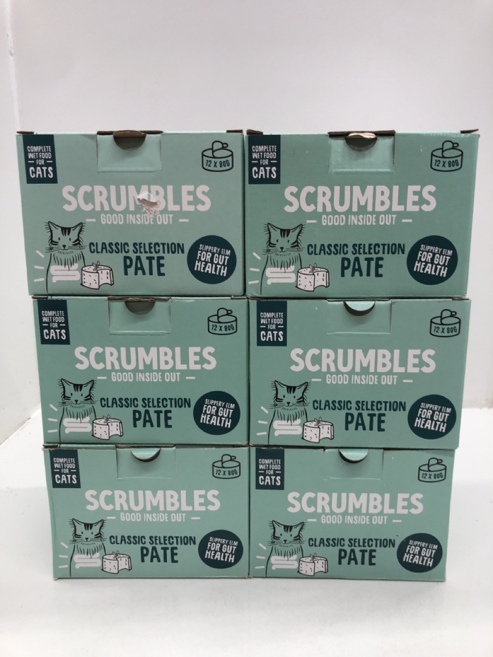 Lot 529  
            Edinburgh SR24 - Delivery Only 

                
6 X SCRUMBLES NATURAL WET CAT FOOD, PATE SELECTION 12X 80G. BBE 13/05/2027: LOCAT...