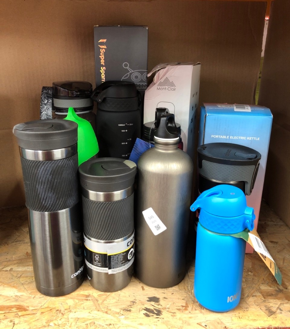 Lot 545  
            Edinburgh SR24 - Delivery Only 

                
QUANTITY OF ITEMS TO INCLUDE CONTIGO TRAVEL MUG BYRON, STAINLESS STEEL THERMAL-MU...
