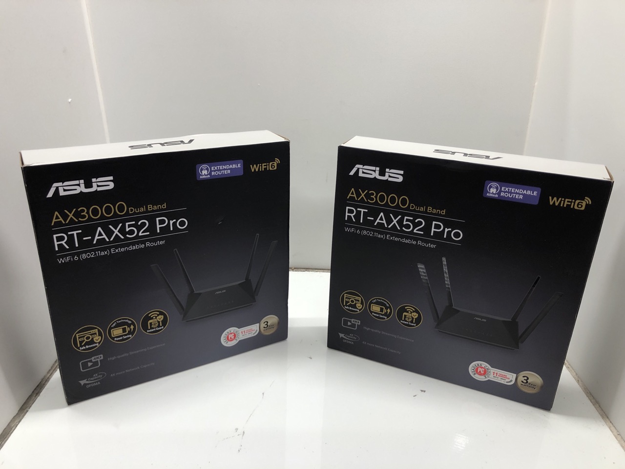 Lot 555  
            Edinburgh SR24 - Delivery Only 

                
2 X ASUS RT-AX52 PRO AX3000 DUAL BAND WIFI 6 ROUTER (INSTANT GUARD, PARENTAL CONT...