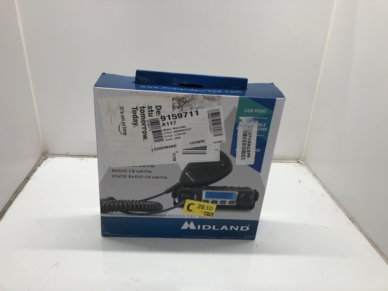 Lot 571  
            Edinburgh SR24 - Delivery Only 

                
MIDLAND - CB RADIO M-MINI USB  MULTI-BAND EU, 40 AM/FM CHANNELS, PROFESSIONAL 2-W...