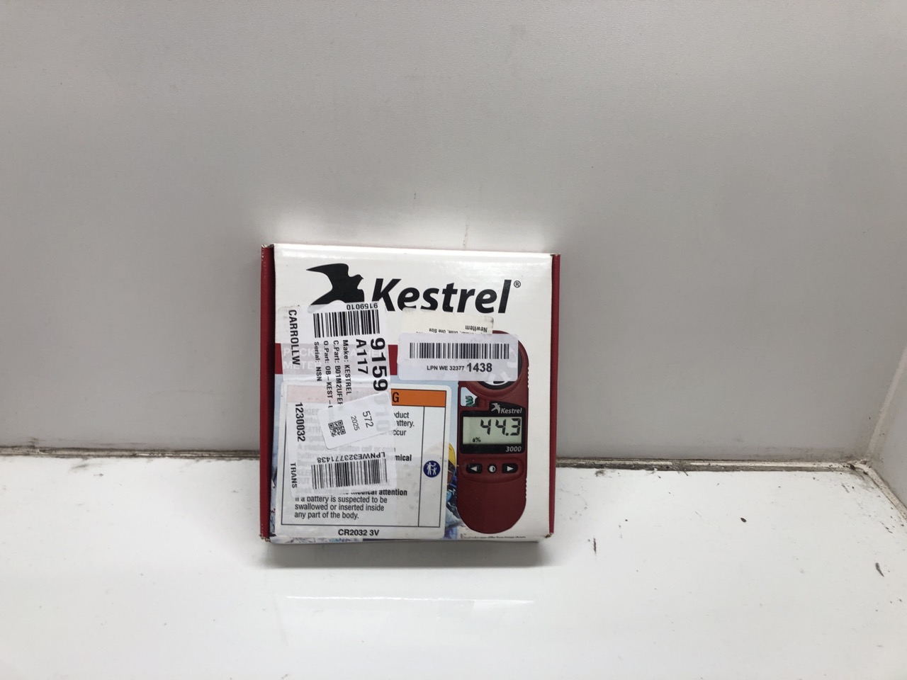 Lot 572  
            Edinburgh SR24 - Delivery Only 

                
KESTREL 3500 NV WEATHER METER : LOCATION - F RACK