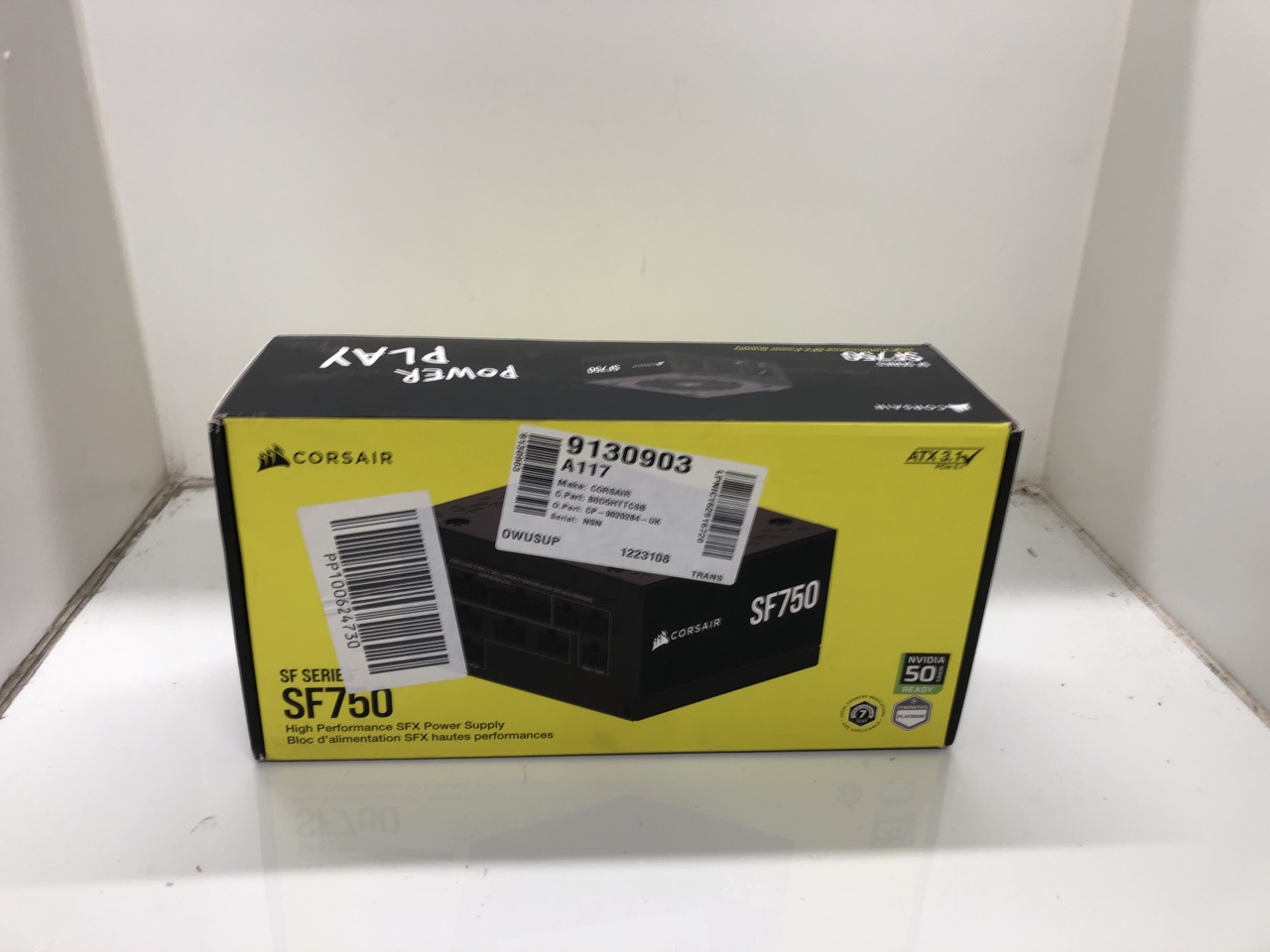 Lot 579  
            Edinburgh SR24 - Delivery Only 

                
CORSAIR SF750 (2024) FULLY MODULAR LOW NOISE 80 PLUS PLATINUM ATX POWER SUPPLY – ...