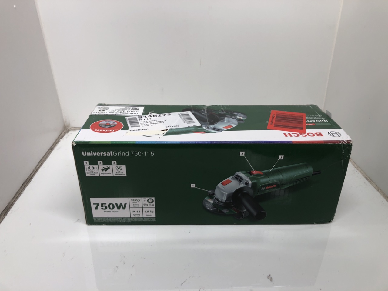 Lot 595  
            Edinburgh SR24 - Delivery Only 

                
BOSCH UNIVERSAL GRINDER 750 115 + RYOBI ONE+ 18V 18+ ID REQUIRED: LOCATION - F RACK