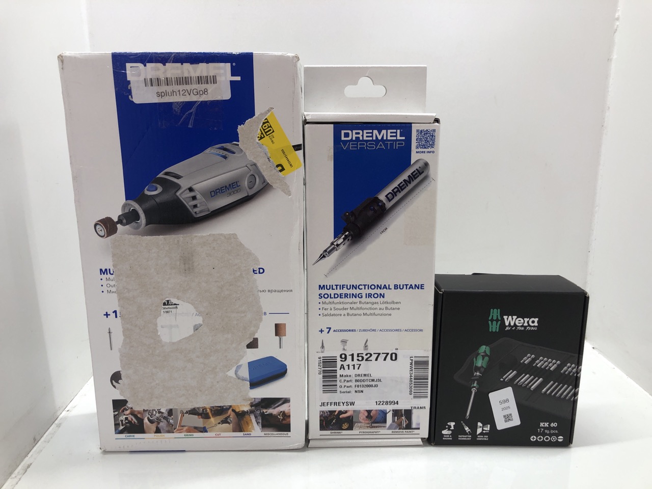 Lot 598  
            Edinburgh SR24 - Delivery Only 

                
QUANTITY OF TOOLS & HOME IMPROVEMENT ITEMS TO INCLUDE DREMEL VERSATIP 2000 CORDLE...