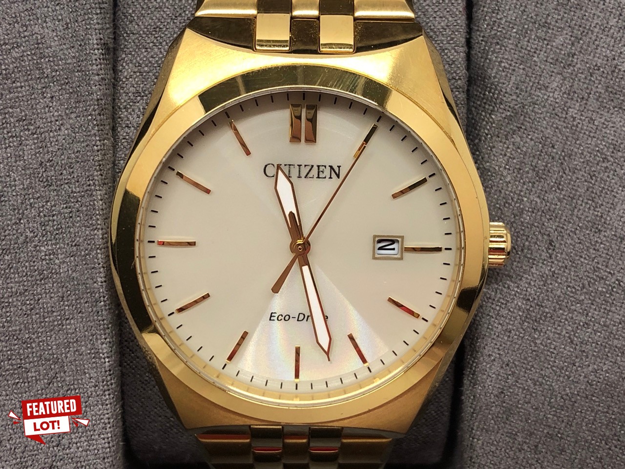 Lot 617  
            Edinburgh SR24 - Delivery Only 

                
CITIZEN ECO-DRIVE MENS WATCH ORIGINAL RRP £219: LOCATION - F RACK