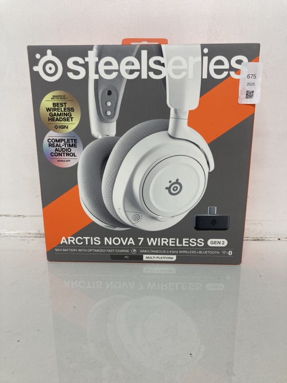 Lot 675  
            Edinburgh SR24 - Delivery Only 

                
STEELSERIES ARCTIS NOVA 7 WIRELESS GEN 2 - WIRELESS GAMING HEADSET FOR PC - COMPA...