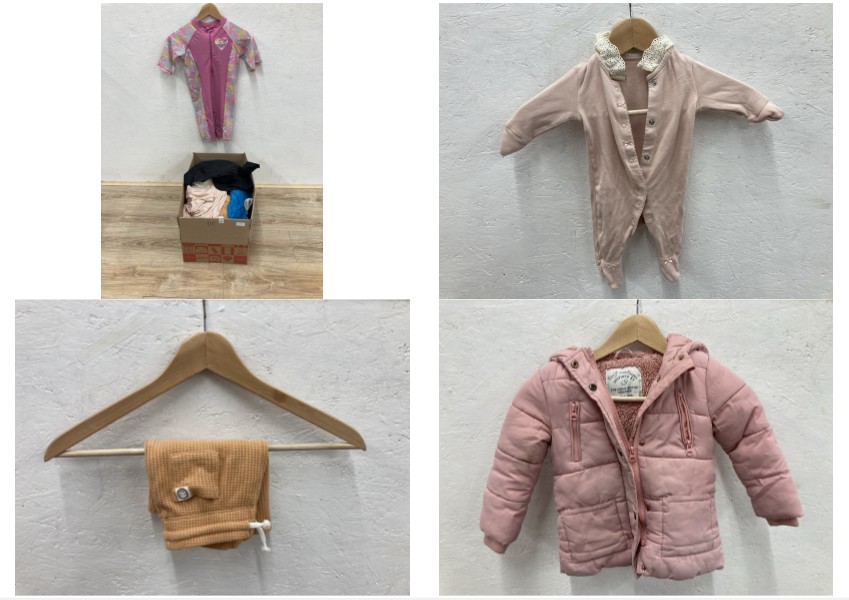 Lot 710  
            Edinburgh SR24 - Delivery Only 

                
1 X BOX OF KIDS CLOTHING TO INCLUDE PINK JACKET AGES 2-3 YEARS : LOCATION - G RACK
