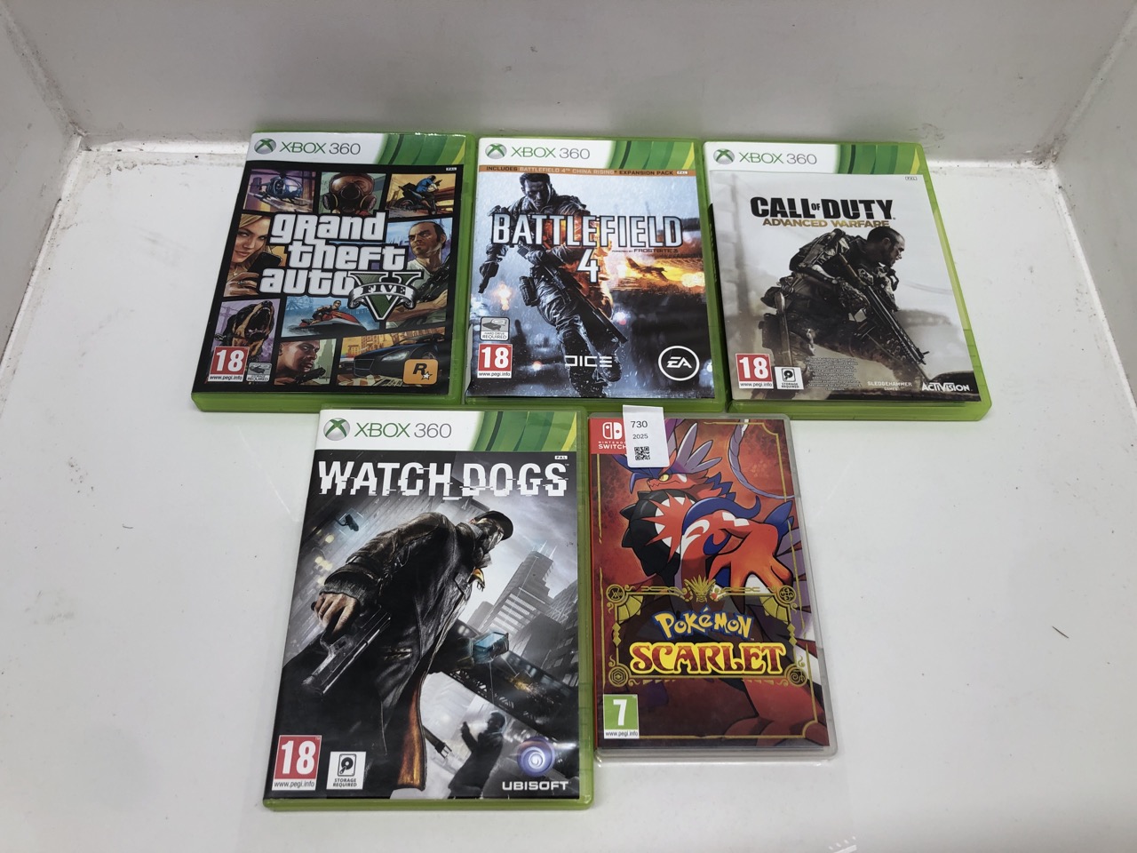 Lot 730  
            Edinburgh SR24 - Delivery Only 

                
QUANTITY OF TECH & GAMING ITEMS TO INCLUDE XBOX 360 WATCHDOGS 18+ I.D REQUIRED : ...