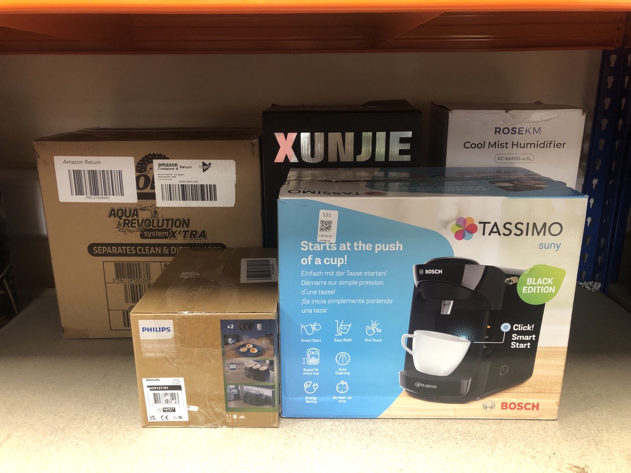 Lot 131  
            Edinburgh SR34 - Delivery Only 

                
QUANTITY OF KITCHEN & APPLIANCES ITEMS TO INCLUDE PHILIPS EGG COOKER 3000 SERIES,...