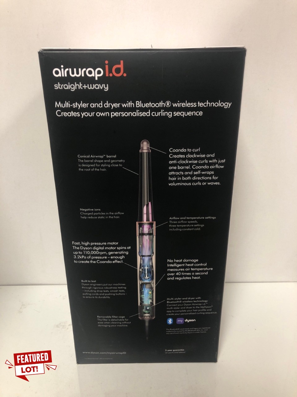 Lot 151  
            Edinburgh SR34 - Delivery Only 

                
DYSON AIRWRAP I.D. MULTI-STYLER AND DRYER - STRAIGHT+WAVY ORIGINAL RRP £480:: LOC...