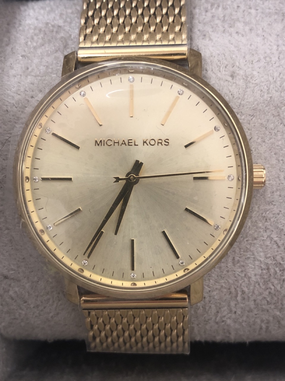 Lot 179  
            Edinburgh SR34 - Delivery Only 

                
MICHAEL KORS PYPER GOLD-TONE STAINLESS STEEL WOMEN'S WATCH WITH MESH BRACELET :: ...