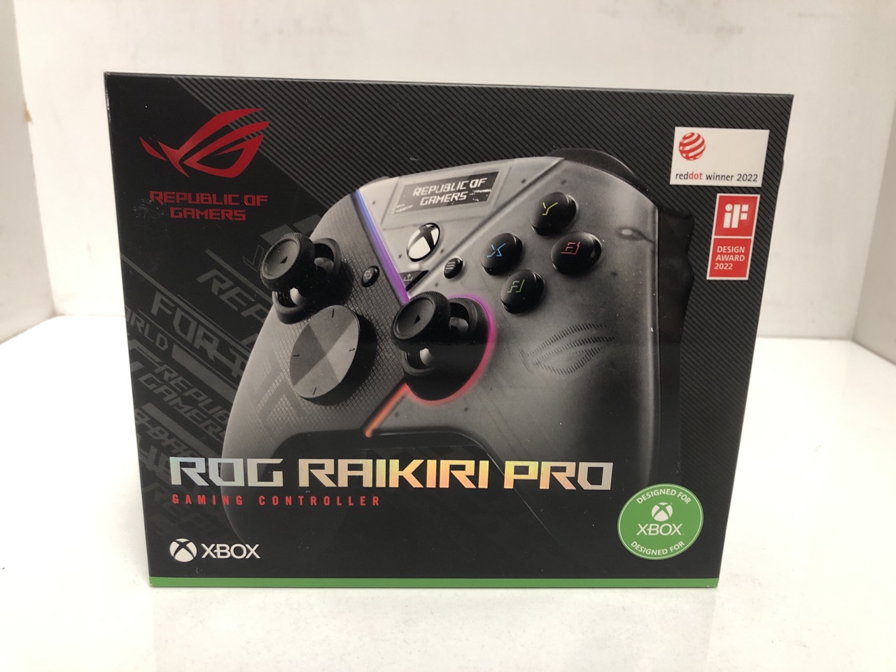 Lot 18  
            Edinburgh SR34 - Delivery Only 

                
ASUS ROG RAIKIRI PRO OLED DISPLAY, TRI-MODE CONNECTIVITY, REMAPPABLE BUTTONS TRIG...