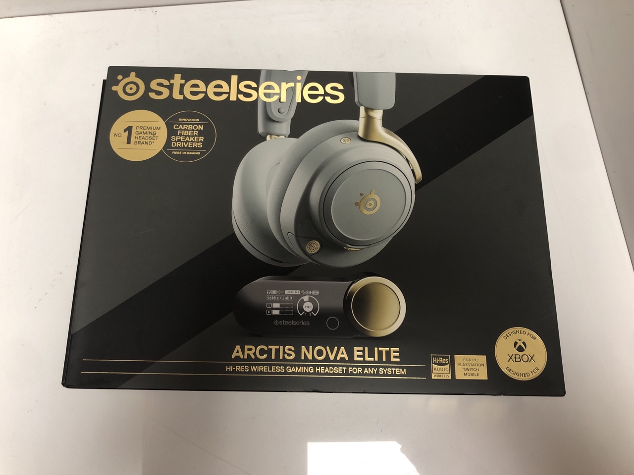 Lot 22  
            Edinburgh SR34 - Delivery Only 

                
STEELSERIES ARCTIS NOVA ELITE - HI-RES WIRELESS GAMING HEADSET - 96KHZ/24BIT - CA...