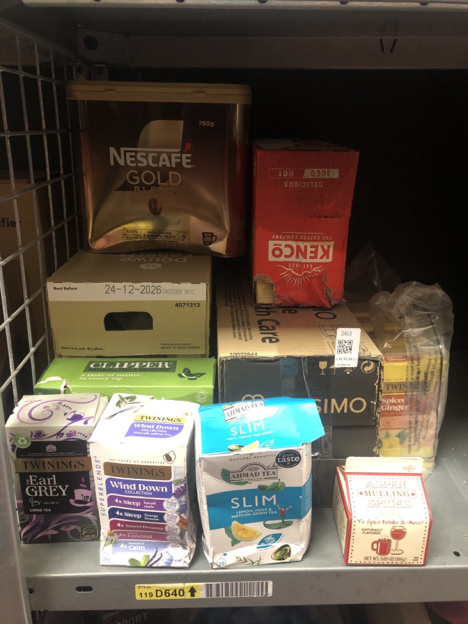 Lot 263  
            Edinburgh SR34 - Delivery Only 

                
QUANTITY OF FOOD & DRINK ITEMS TO INCLUDE ASPEN ORIGINAL MULLING SPICE X 12 CARTO...