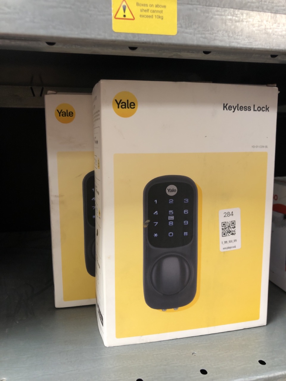Lot 284  
            Edinburgh SR34 - Delivery Only 

                
2 X YALE SMART LIVING YD-01-CON-BL KEYLESS CONNECTED READY SMART DOOR LOCK, 60MM ...