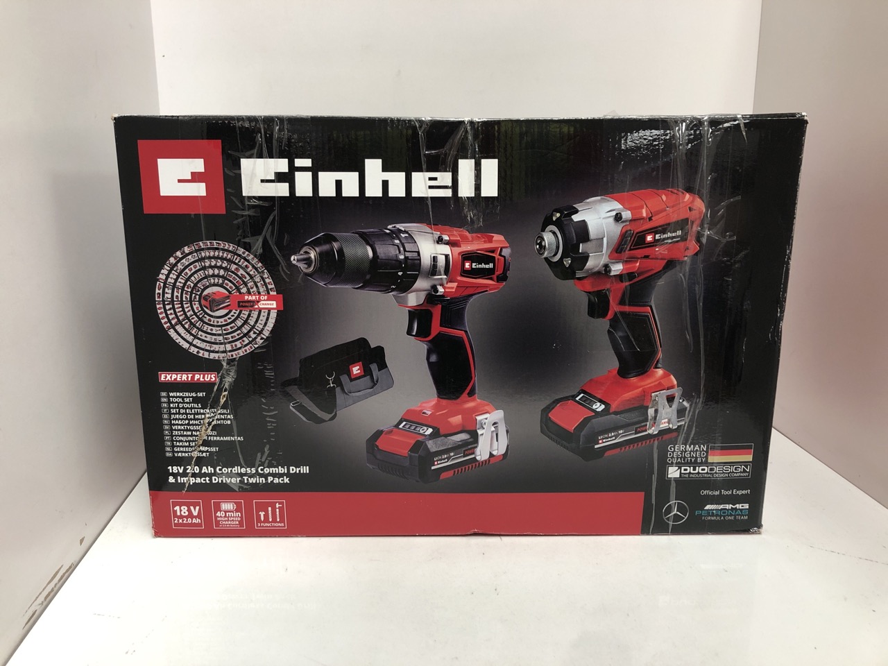 Lot 30  
            Edinburgh SR34 - Delivery Only 

                
EINHELL POWER X-CHANGE 18V CORDLESS DRILL AND IMPACT DRIVER DRILL: LOCATION - TOP 50