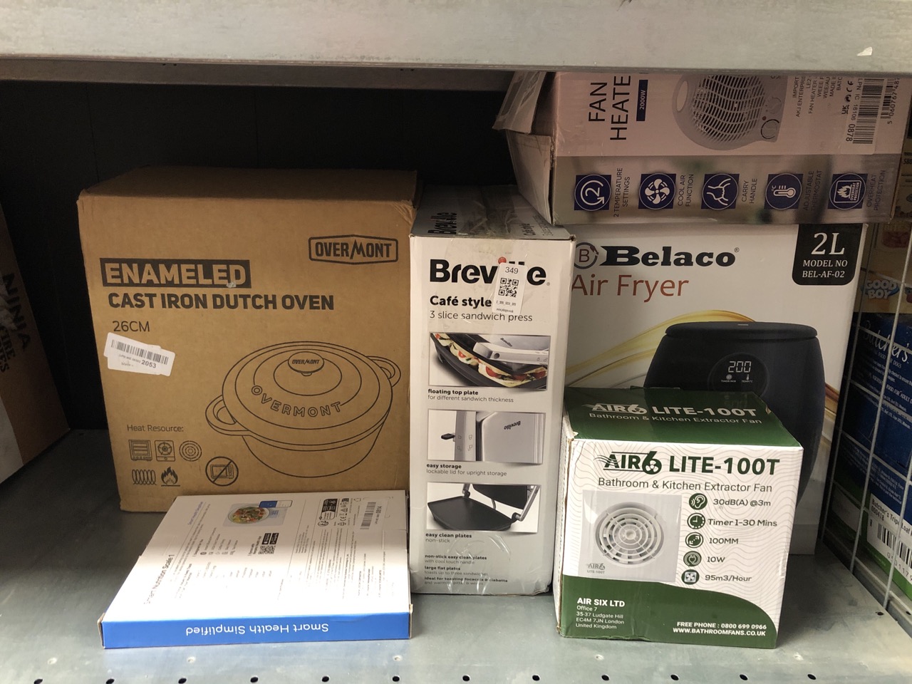 Lot 349  
            Edinburgh SR34 - Delivery Only 

                
QUANTITY OF KITCHEN & APPLIANCES ITEMS TO INCLUDE AIR 6 LITE-100T POWERFUL-95M3/H...