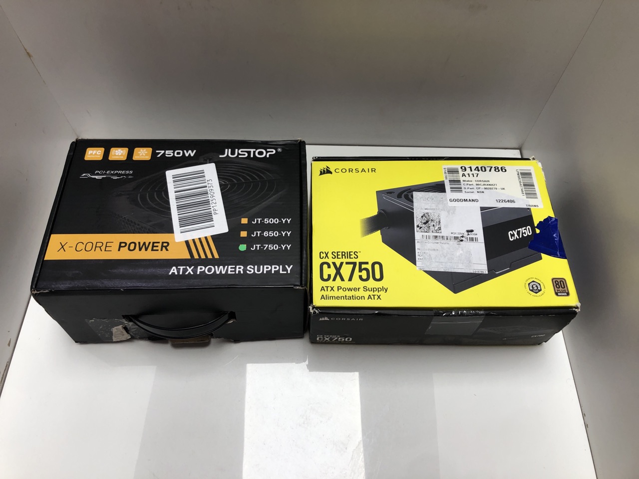 Lot 356  
            Edinburgh SR34 - Delivery Only 

                
JUSTOP BLACK 750W PSU, SWITCHING POWER SUPPLY, COMPUTER DESKTOP PC ATX, 120MM FAN...