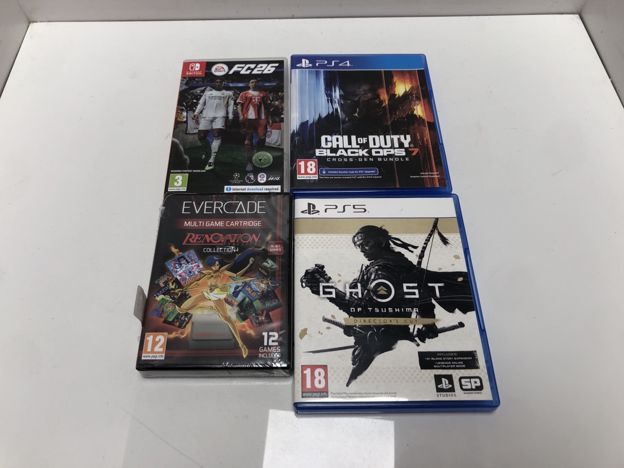 Lot 393  
            Edinburgh SR34 - Delivery Only 

                
QUANTITY OF TECH & GAMING ITEMS TO INCLUDE GHOST OF TSUSHIMA DIRECTOR'S CUT (PS5)...
