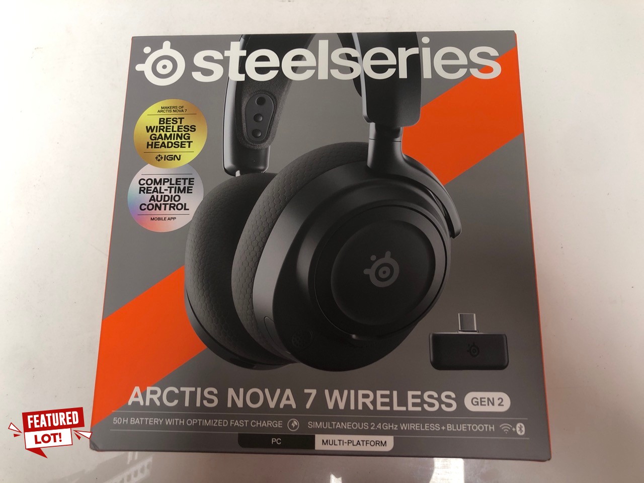 Lot 39  
            Edinburgh SR34 - Delivery Only 

                
STEELSERIES ARCTIS NOVA 7 WIRELESS GEN 2 - WIRELESS GAMING HEADSET FOR PC - COMPA...
