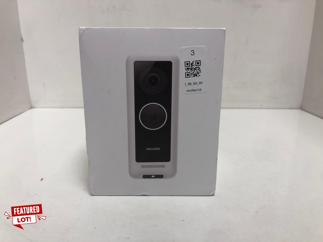 Lot 3  
            Edinburgh SR34 - Delivery Only 

                
G4 DOORBELL UNIFI PROTECT ORIGINAL RRP £250: LOCATION - TOP 50