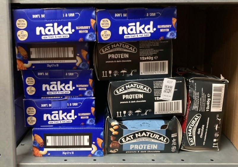 Lot 437  
            Edinburgh SR34 - Delivery Only 

                
QUANTITY OF FOOD & DRINK TO INCLUDE NAKED RAW FRUIT BARS BBE 17/11/25: LOCATION - E