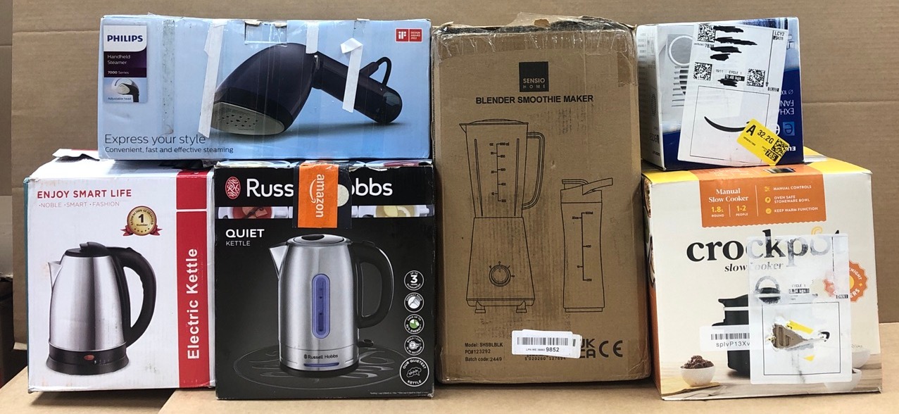 Lot 448  
            Edinburgh SR34 - Delivery Only 

                
QUANTITY OF KITCHEN & APPLIANCES ITEMS TO INCLUDE EUROPLAST EE100S 100 MM DIAMETE...