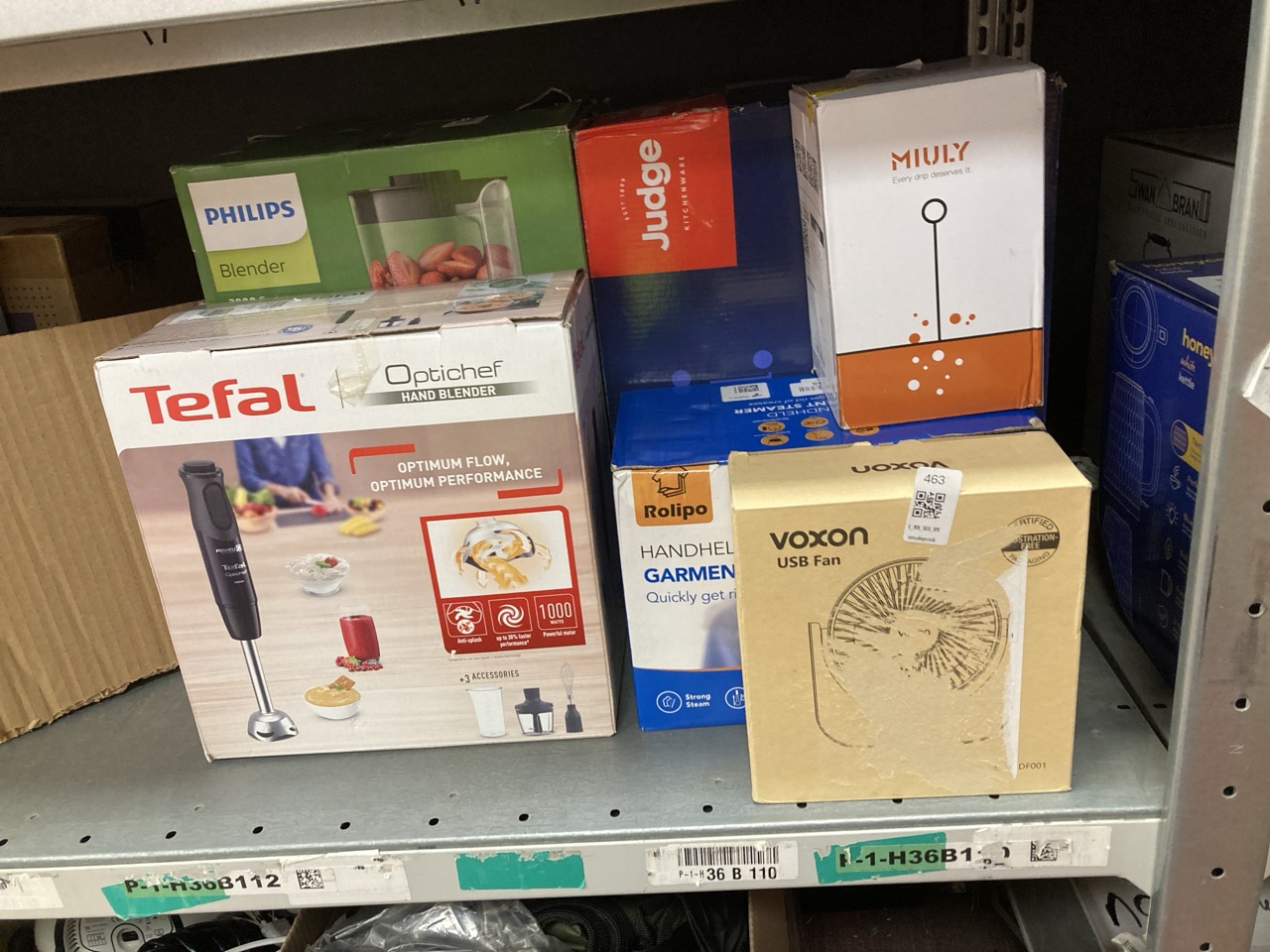 Lot 463  
            Edinburgh SR34 - Delivery Only 

                
QUANTITY OF KITCHEN & APPLIANCES ITEMS TO INCLUDE TEFAL 3 IN 1 OPTICHEF HAND STIC...