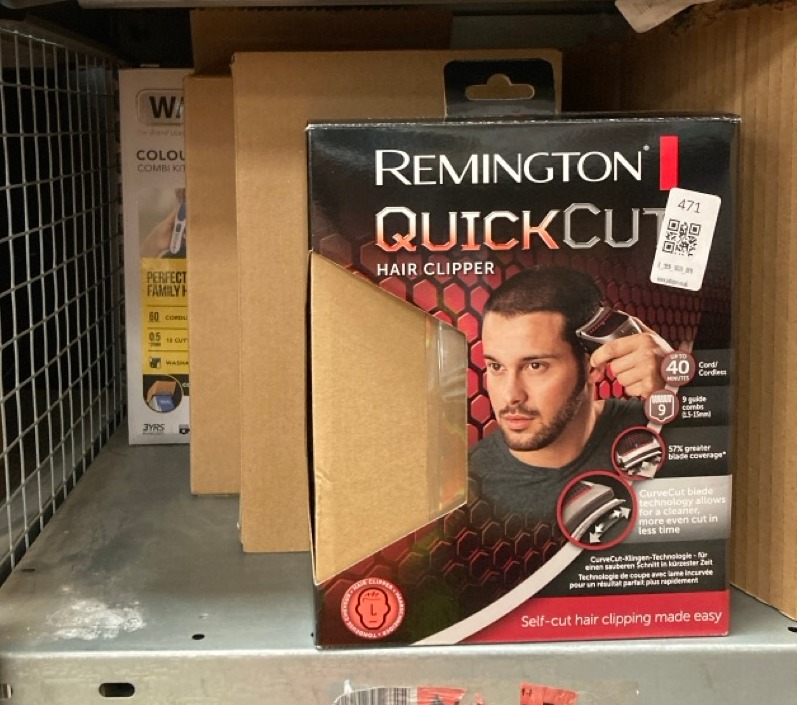 Lot 471  
            Edinburgh SR34 - Delivery Only 

                
QUANTITY OF HEALTH & BEAUTY ITEMS TO INCLUDE REMINGTON QUICK CUT HAIR CLIPPERS WI...