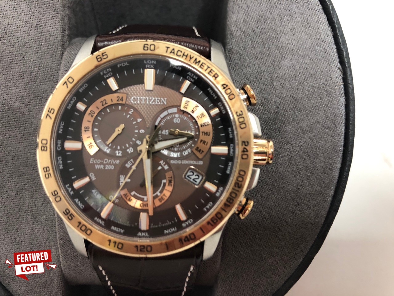 Lot 4  
            Edinburgh SR34 - Delivery Only 

                
CITIZEN ECO-DRIVE MEN'S PERPETUAL CHRONO A.TCB5899-05X. ORIGINAL RRP £350: LOCATI...