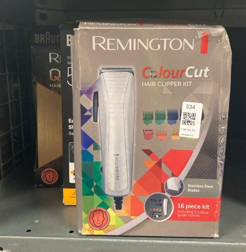 Lot 534  
            Edinburgh SR34 - Delivery Only 

                
QUANTITY OF HEALTH & BEAUTY ITEMS TO INCLUDE REMINGTON COLOUR CUT HAIR CLIPPERS(C...