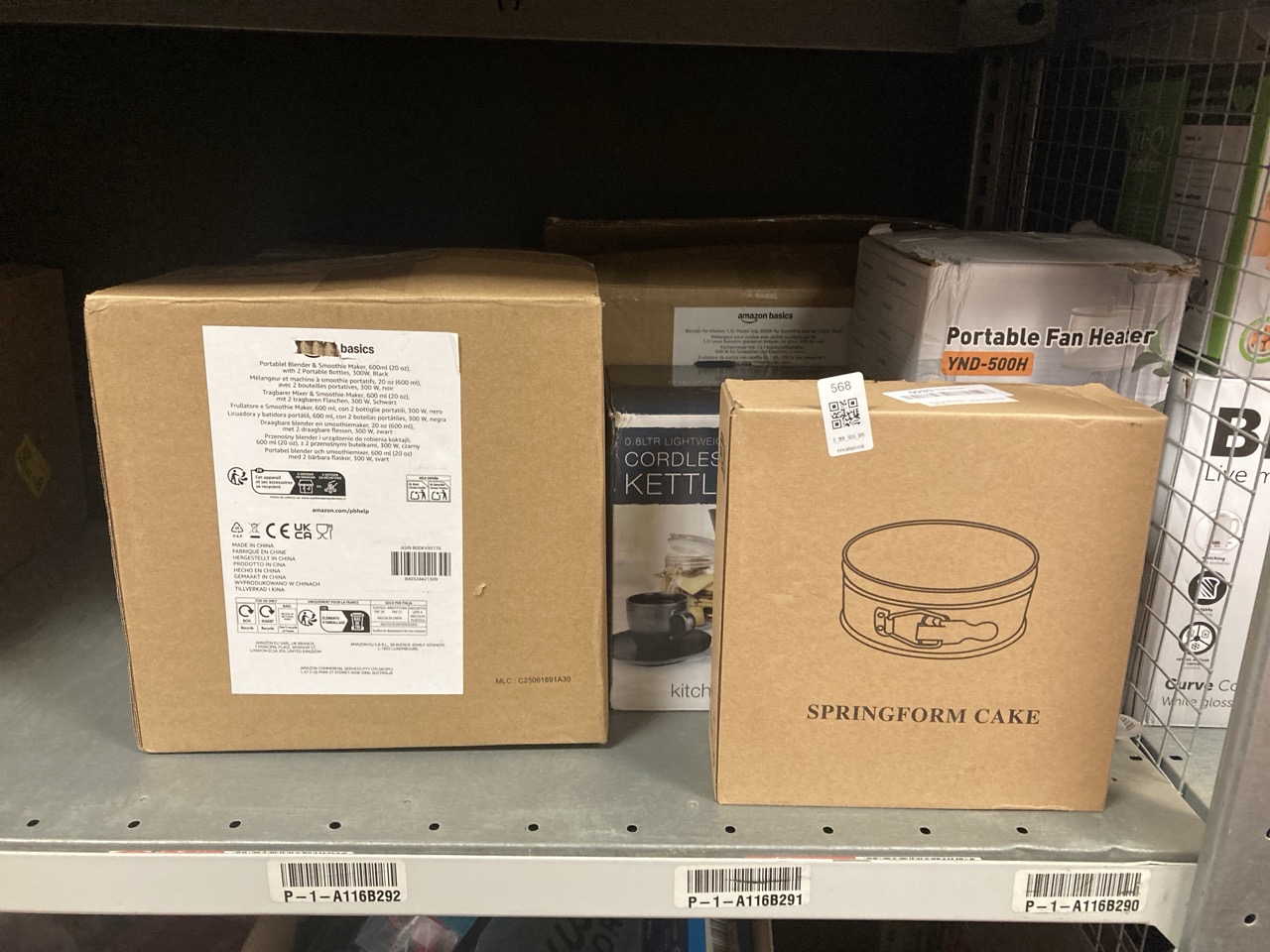 Lot 568  
            Edinburgh SR34 - Delivery Only 

                
QUANTITY OF ITEMS TO INCLUDE BASICS PORTABLE SMOOTHIE BLENDER WITH 2 TRAVEL CUPS,...