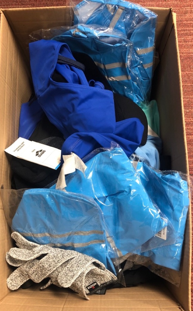 Lot 581  
            Edinburgh SR34 - Delivery Only 

                
QUANTITY OF CLOTHING & APPAREL ITEMS TO INCLUDE KOOKABURRA CRICKET JOCK SHORTS: L...