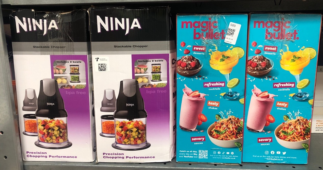 Lot 589  
            Edinburgh SR34 - Delivery Only 

                
QUANTITY OF KITCHEN & APPLIANCES ITEMS TO INCLUDE NUTRIBULLET MAGIC BULLET BLENDE...