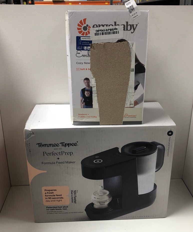 Lot 605  
            Edinburgh SR34 - Delivery Only 

                
ERGOBABY EMBRACE BABY CARRIER FOR NEWBORNS FROM BIRTH WITH HEAD SUPPORT, EXTRA SO...