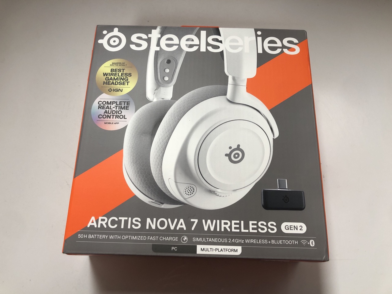 Lot 627  
            Edinburgh SR34 - Delivery Only 

                
STEELSERIES ARCTIS NOVA 7 WIRELESS + BLUETOOTH GEN 2 GAMING HEADSET.: LOCATION - H