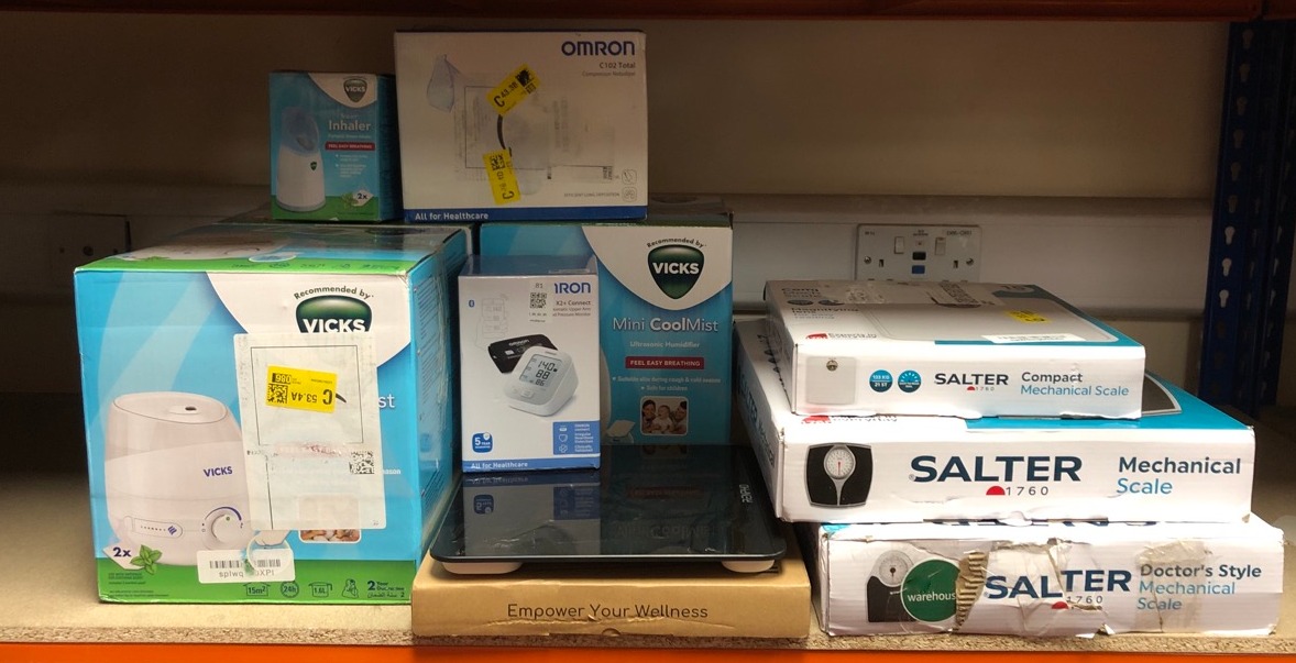 Lot 81  
            Edinburgh SR34 - Delivery Only 

                
QUANTITY OF HEALTH & BEAUTY ITEMS TO INCLUDE OMRON X2+ CONNECT, UPPER ARM BLOOD P...