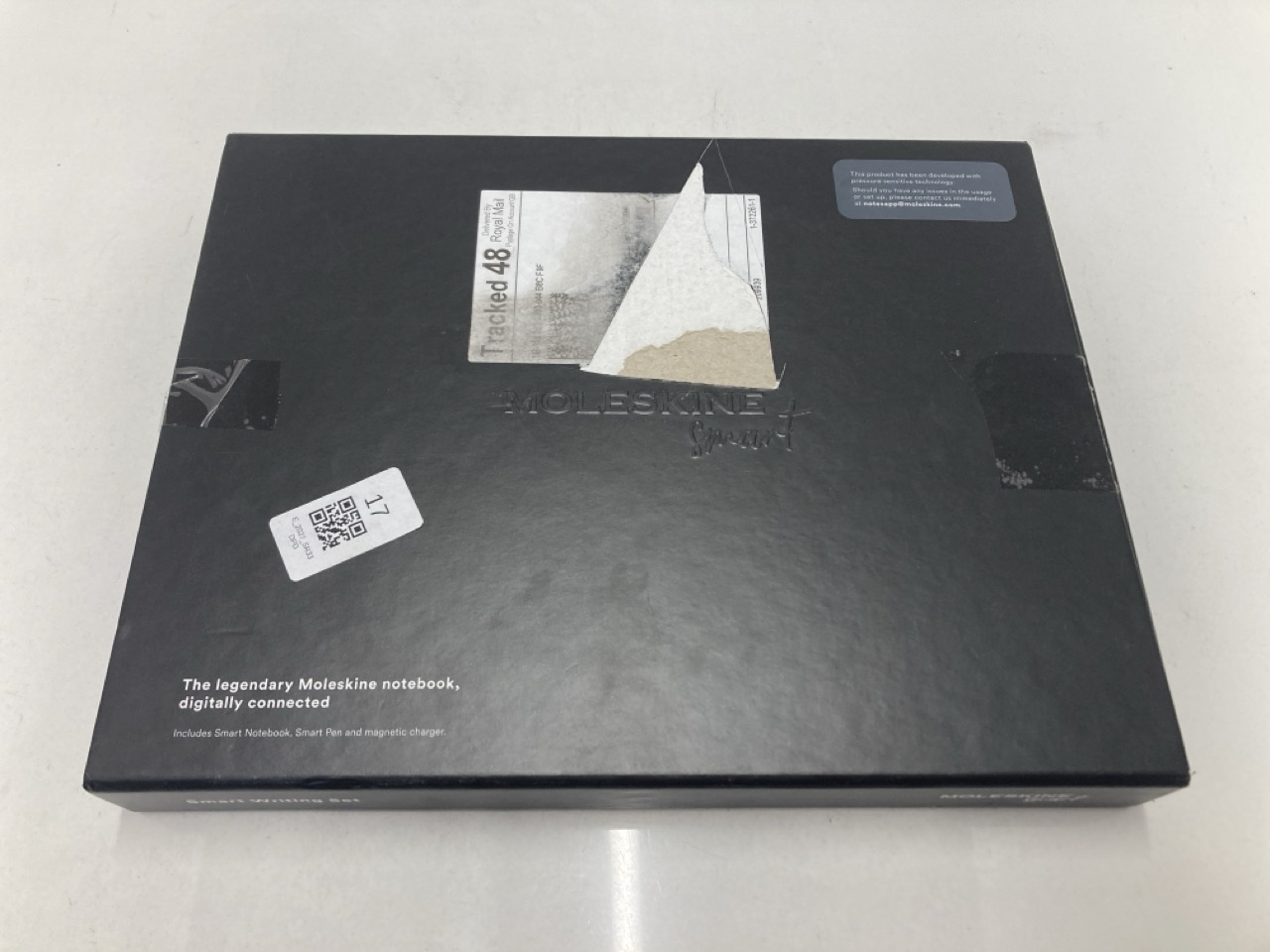 Lot 17  
            Edinburgh SR33 - Delivery Only 

                
MOLESKINE SMART WRITING SET, SMART NOTEBOOK WITH SMART PEN INCLUDED, MOLESKINE SM...